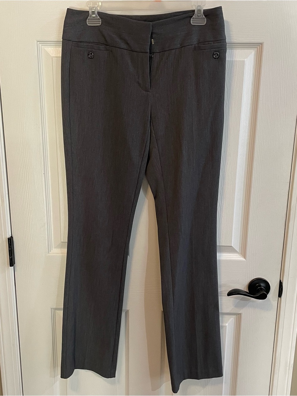 Maurices Y2K Gray Bootcut Dress Pants 3/4 Long